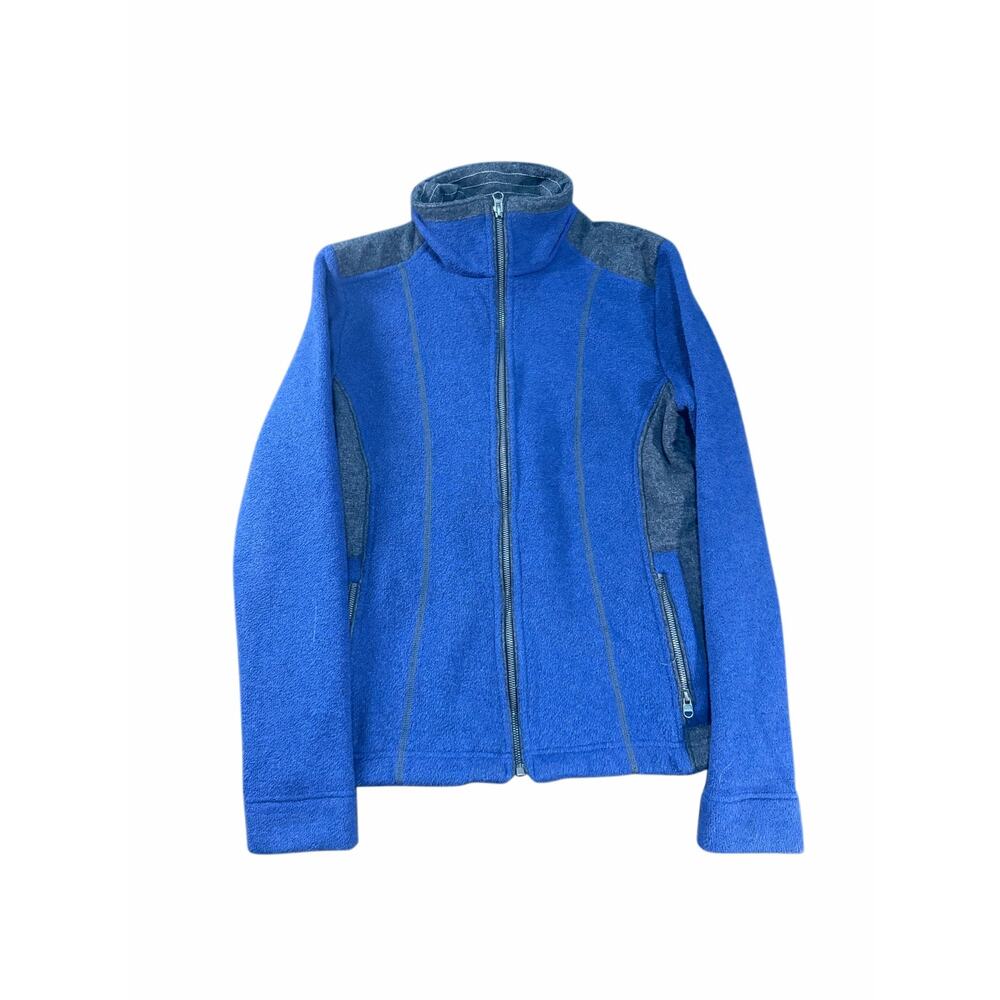 Women’s khul navy blue fleece full zip size s